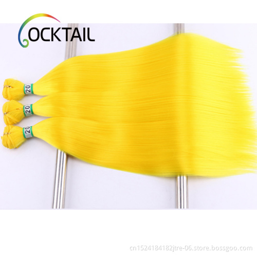 Silky straight synthetic braid hair extension at cheap price